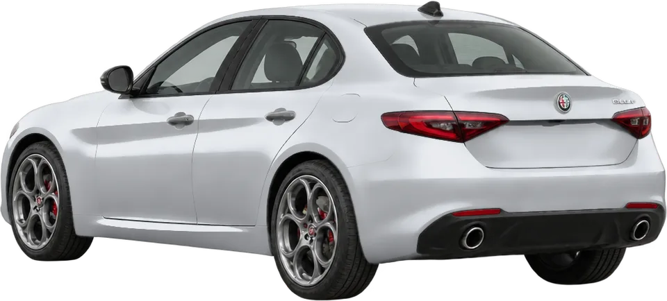 Alfa Romeo Giulia 2026 rear three-quarter view
