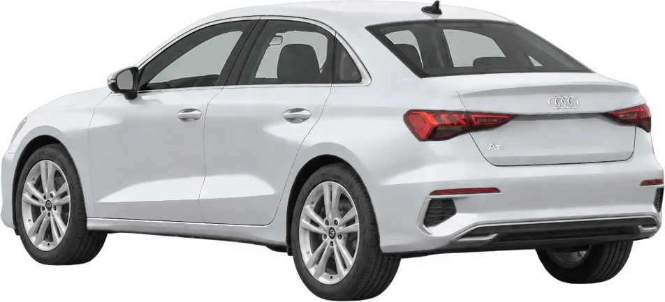 Audi A3 2026 rear three-quarter view