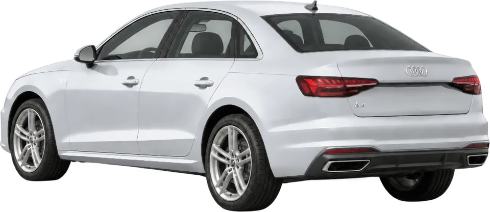 Audi A4 2025 rear three-quarter view