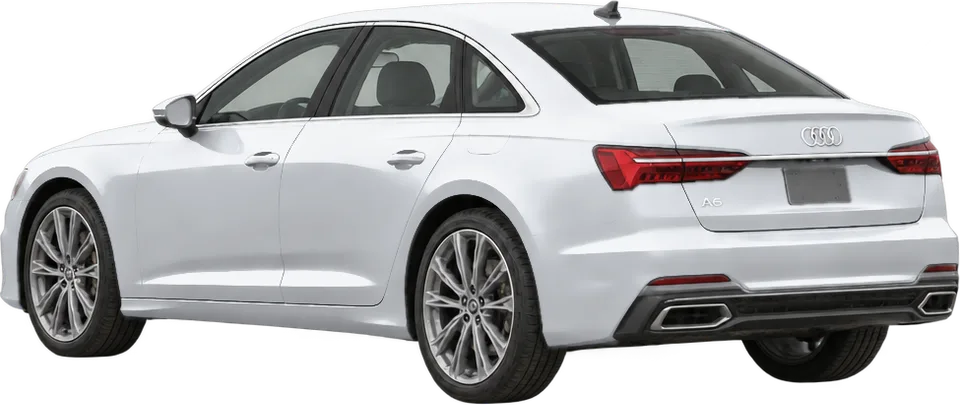 Audi A6 2026 rear three-quarter view