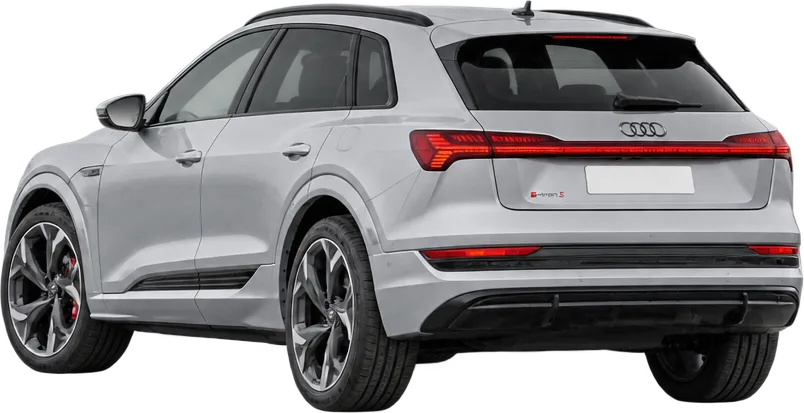 Audi e-tron S 2023 rear three-quarter view