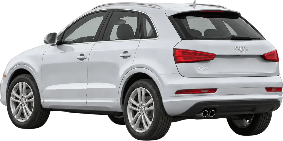 Audi Q3 2018 rear three-quarter view