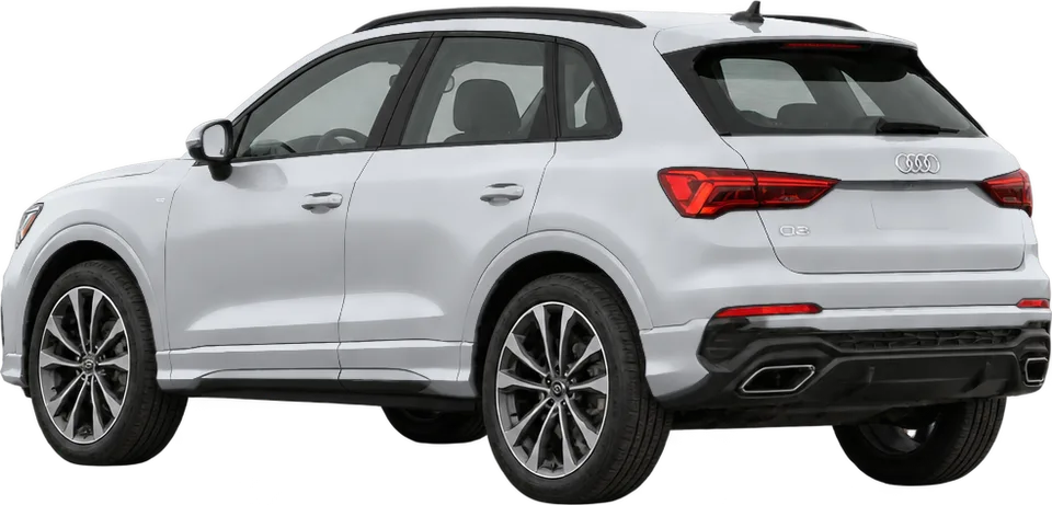 Audi Q3 2026 rear three-quarter view