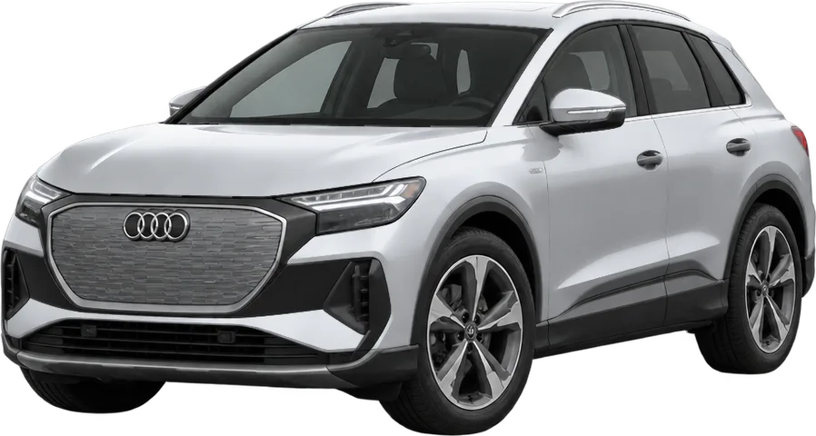 Audi Q4 e-tron 2026 front three-quarter view