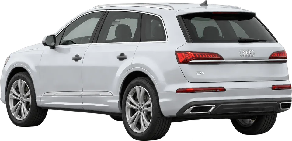 Audi Q7 2026 rear three-quarter view