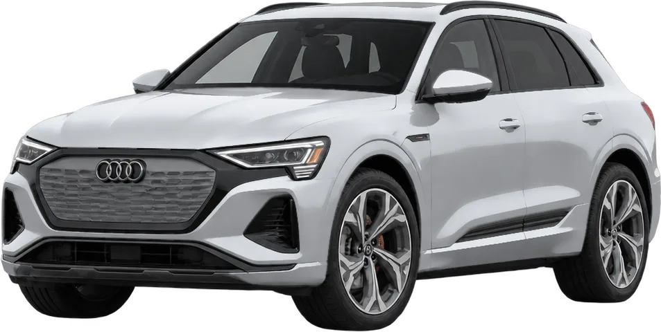 Audi Q8 e-tron 2025 front three-quarter view