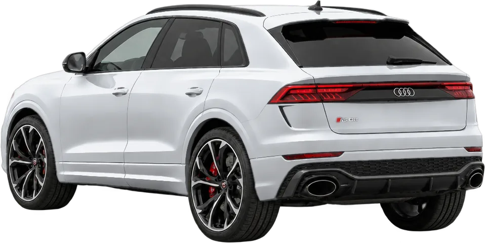 Audi RS Q8 2026 rear three-quarter view