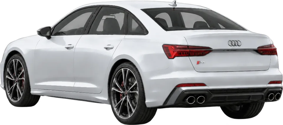 Audi S6 2025 rear three-quarter view