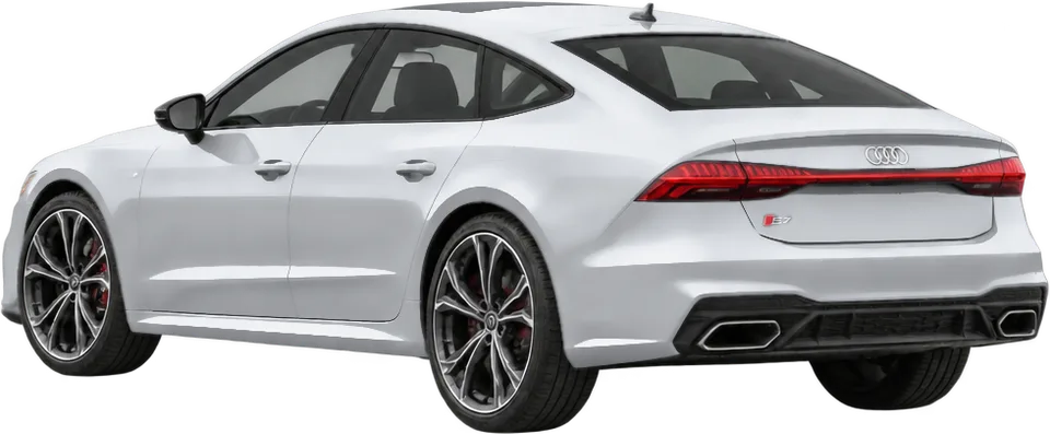 Audi S7 2025 rear three-quarter view