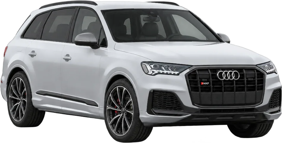 Audi SQ7 2026 front three-quarter view