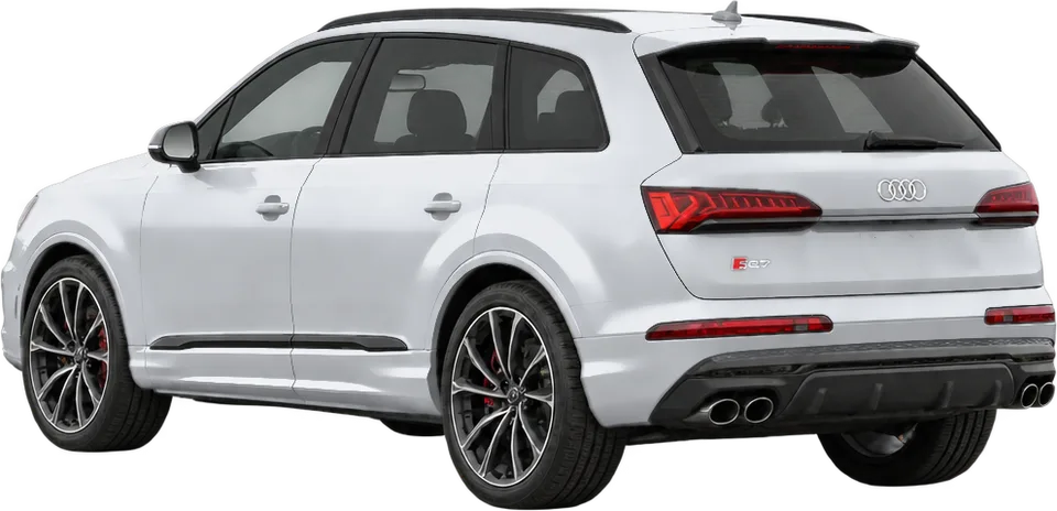 Audi SQ7 2026 rear three-quarter view
