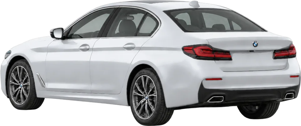 BMW 5 Series 2026 rear three-quarter view