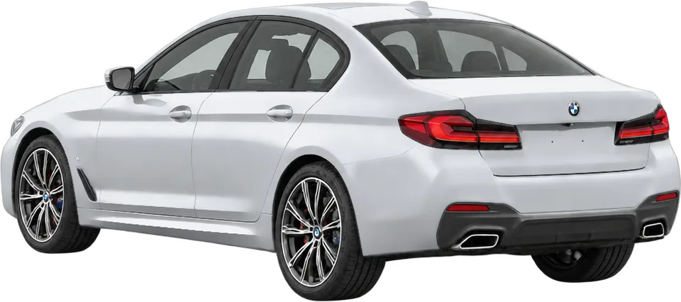 BMW 5 Series 2026 rear three-quarter view