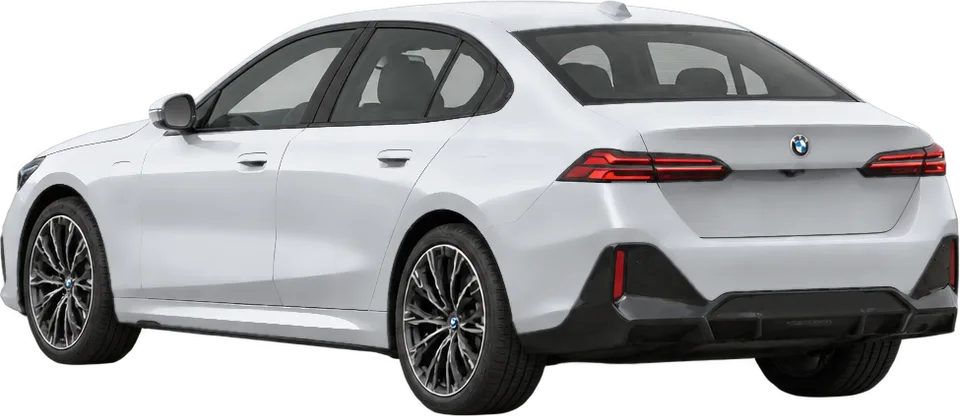 BMW i5 2026 rear three-quarter view