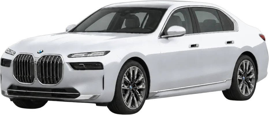 BMW i7 2026 front three-quarter view