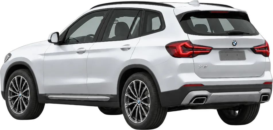 BMW X3 2026 rear three-quarter view