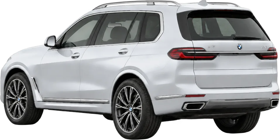 BMW X7 2026 rear three-quarter view