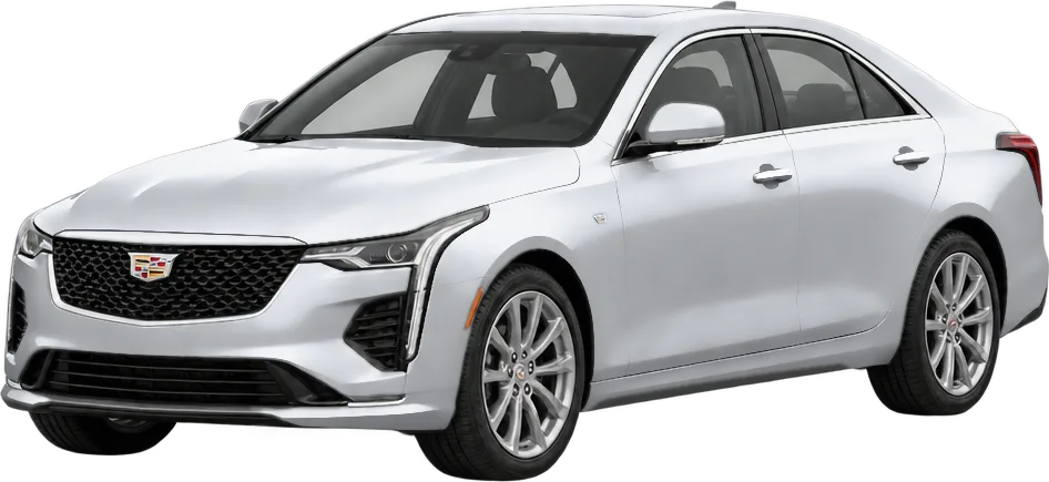 Cadillac CT4 2026 front three-quarter view