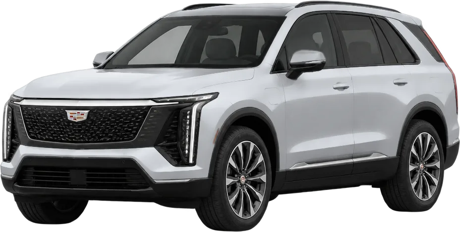 Cadillac VISTIQ 2026 front three-quarter view
