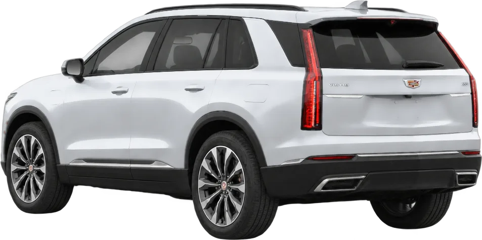 Cadillac VISTIQ 2026 rear three-quarter view