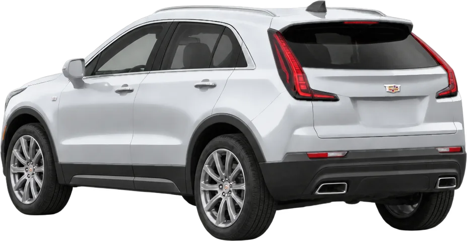 Cadillac XT4 2025 rear three-quarter view