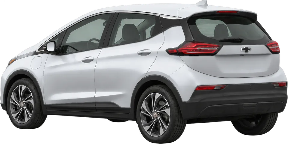 Chevrolet Bolt EV 2023 rear three-quarter view