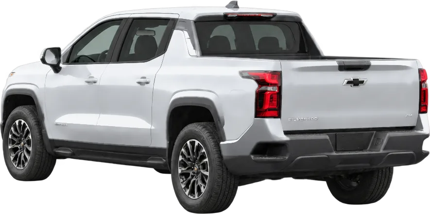 Chevrolet Silverado EV 2024 rear three-quarter view