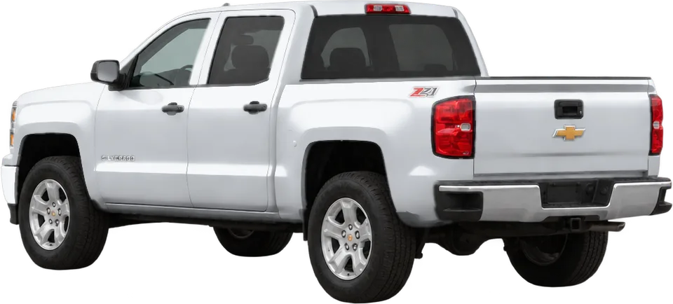 Chevrolet Silverado 2018 rear three-quarter view