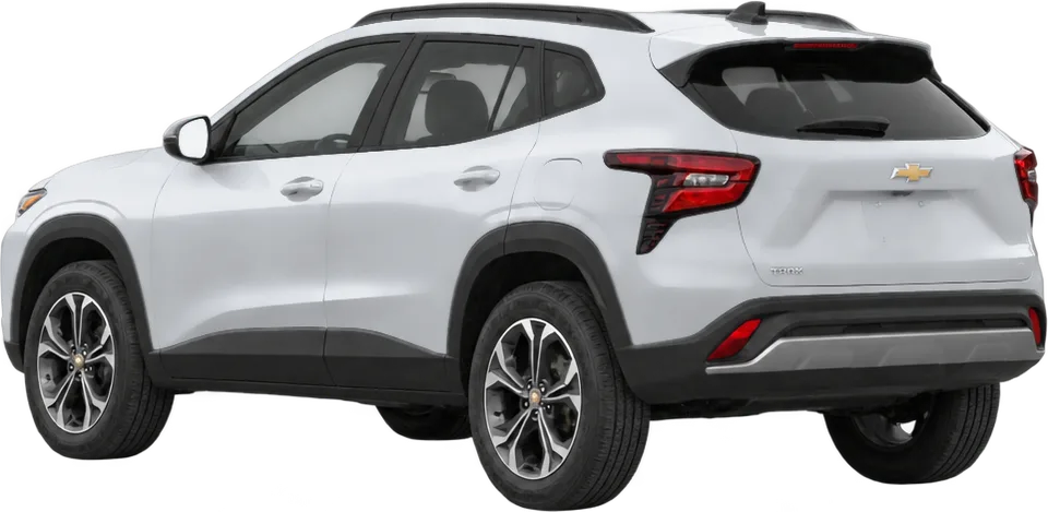 Chevrolet Trax 2026 rear three-quarter view