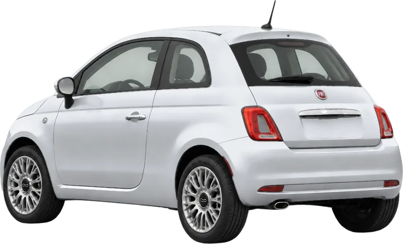 Fiat 500 2023 rear three-quarter view