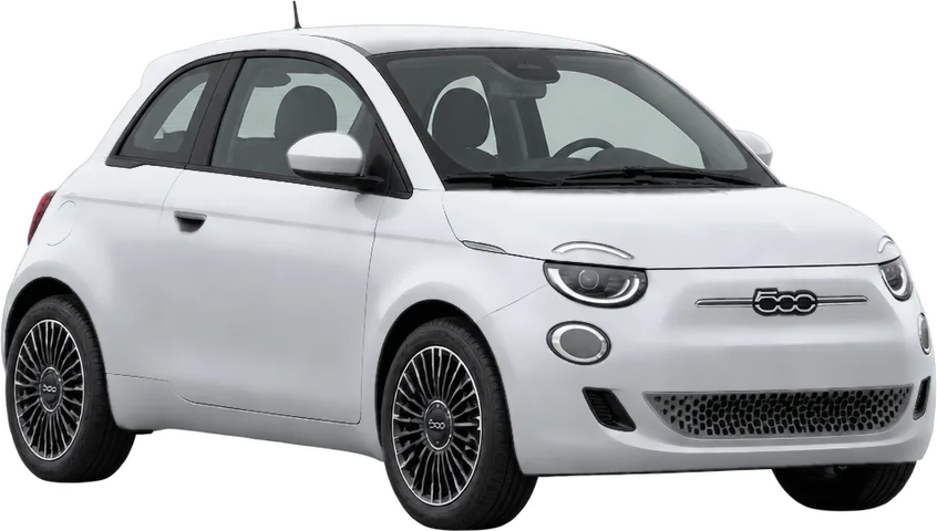 Fiat 500e 2026 front three-quarter view