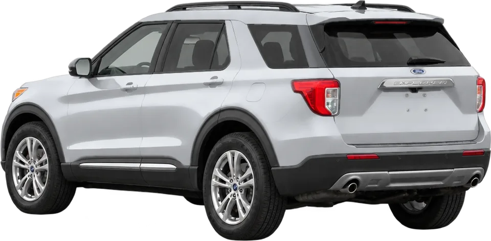Ford Explorer 2026 rear three-quarter view