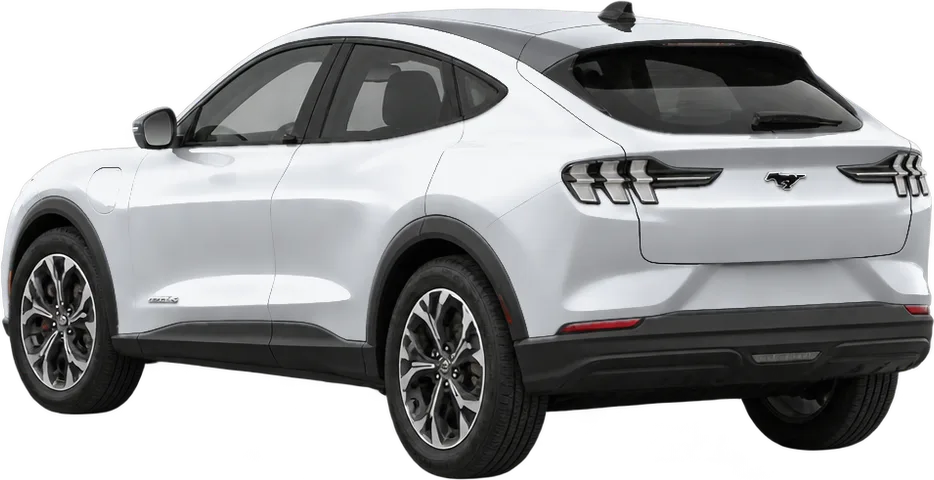 Ford Mustang Mach-E 2026 rear three-quarter view