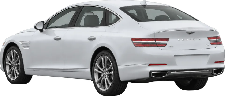 Genesis G80 2026 rear three-quarter view