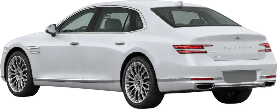 Genesis G90 2026 rear three-quarter view