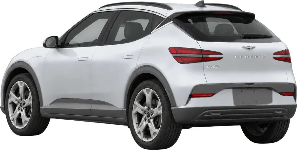 Genesis GV60 2026 rear three-quarter view