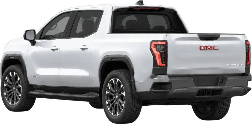 GMC Sierra EV 2025 rear three-quarter view