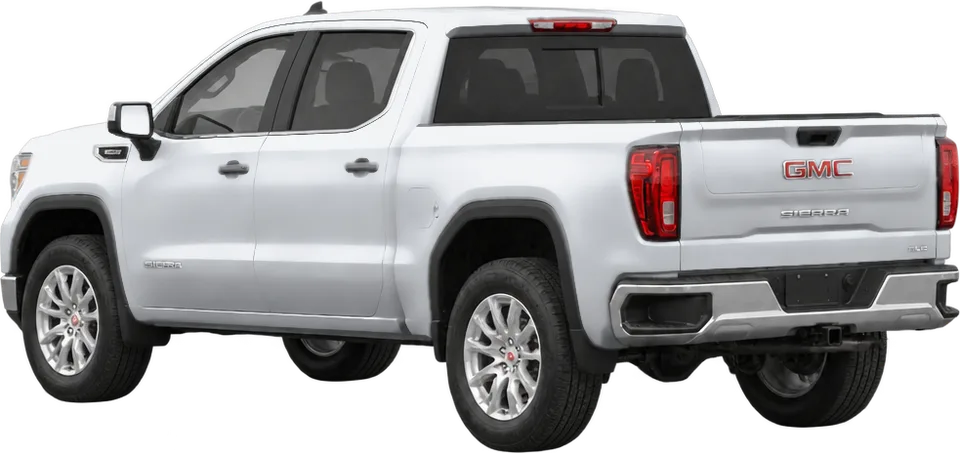 GMC Sierra 2026 rear three-quarter view