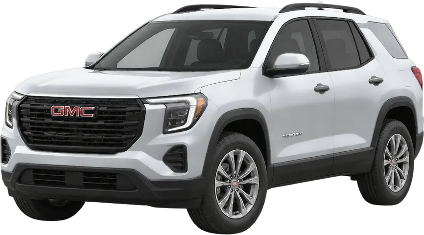 GMC Terrain 2026 front three-quarter view