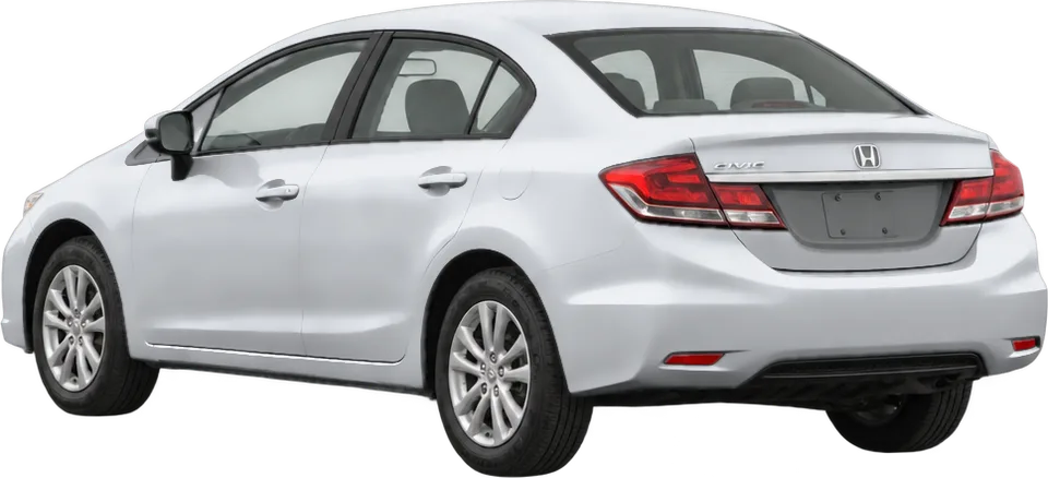Honda Civic 2015 rear three-quarter view
