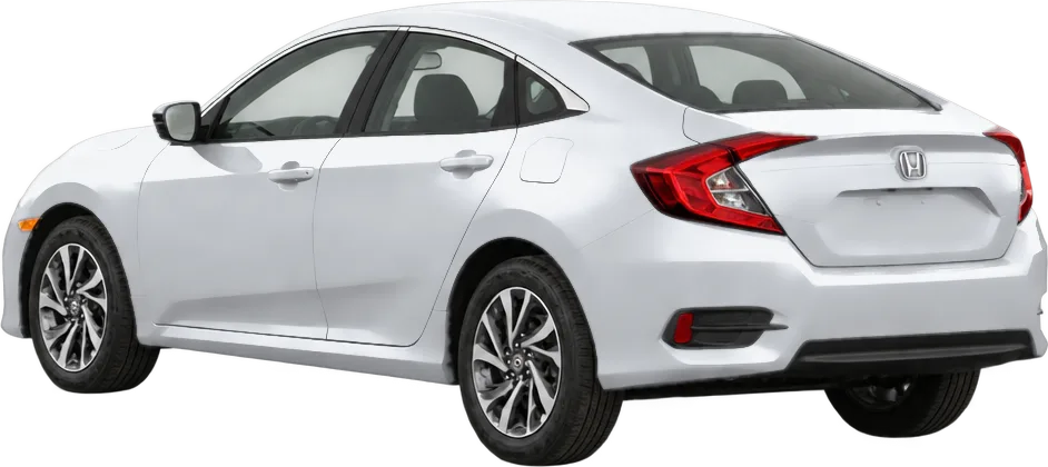 Honda Civic 2021 rear three-quarter view