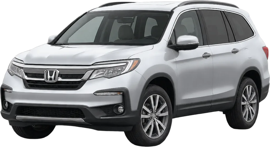 Honda Pilot 2022 front three-quarter view