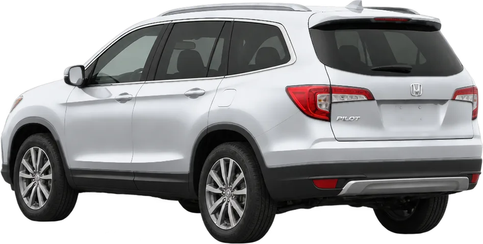 Honda Pilot 2022 rear three-quarter view