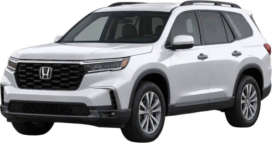 Honda Pilot 2026 front three-quarter view
