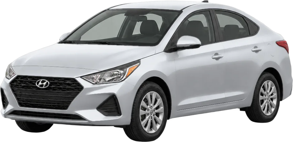 Hyundai Accent 2022 front three-quarter view