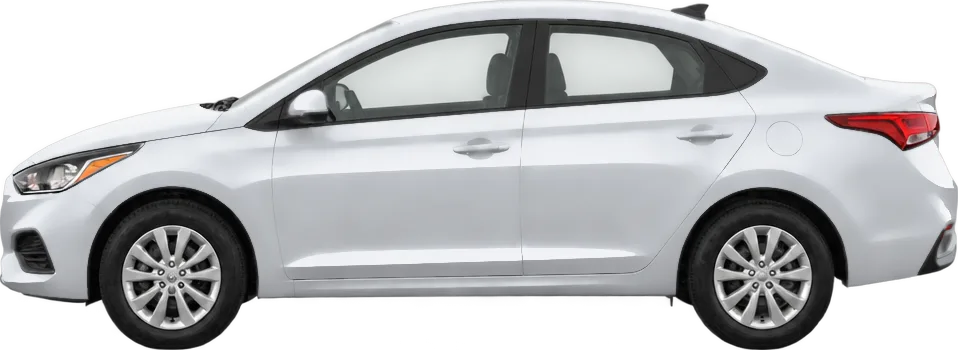 Hyundai Accent 2022 side view