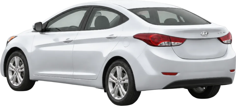 Hyundai Elantra 2016 rear three-quarter view