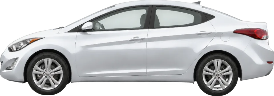 Hyundai Elantra 2016 side view
