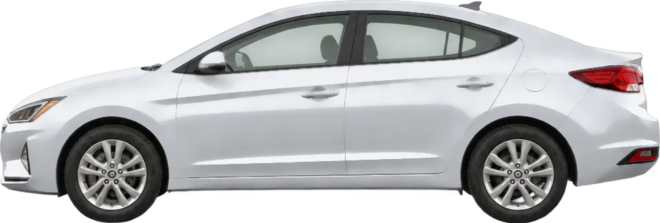Hyundai Elantra 2020 side view