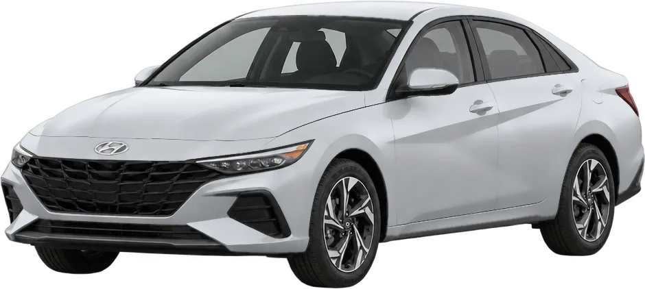 Hyundai Elantra 2026 front three-quarter view